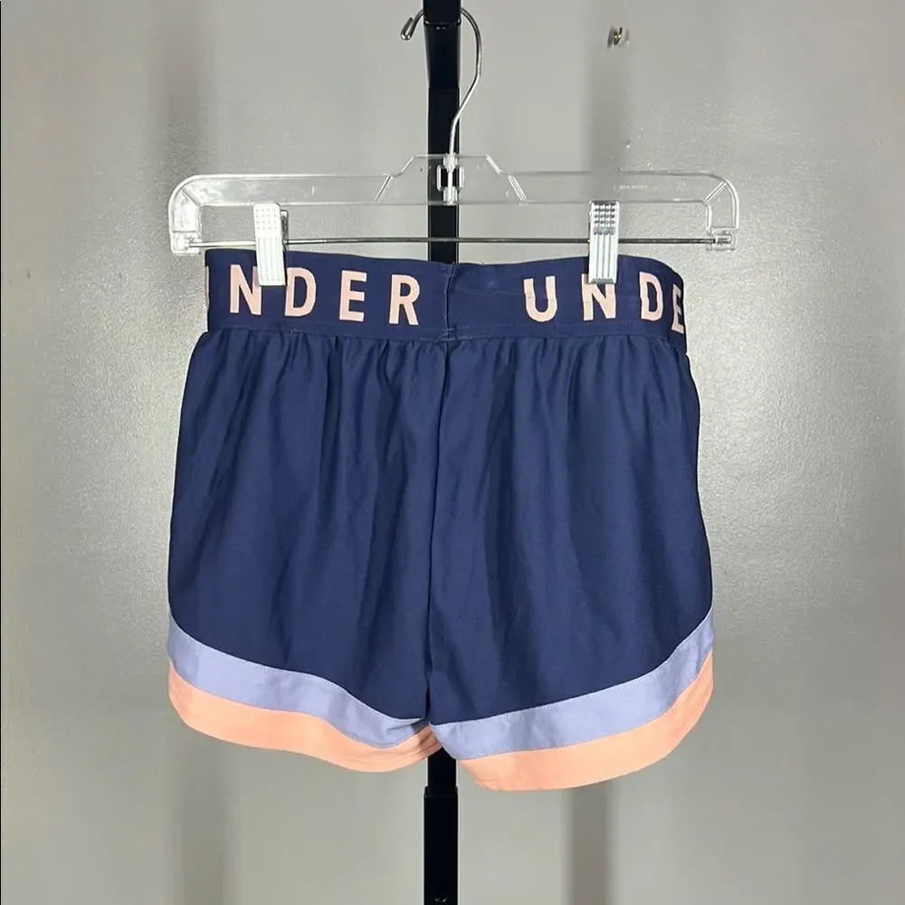Under Armour Navy and Peach Athletic Shorts